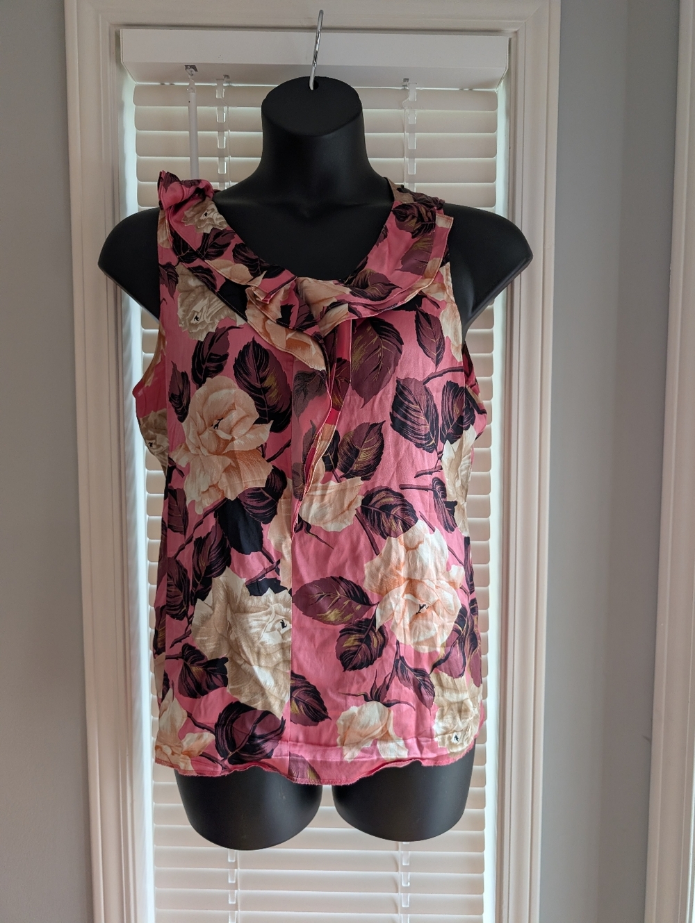 Talbot's floral silk top size 14